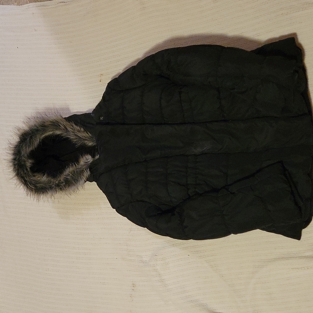 Black Calvin Klein puffed size 16 winter girl jacket.